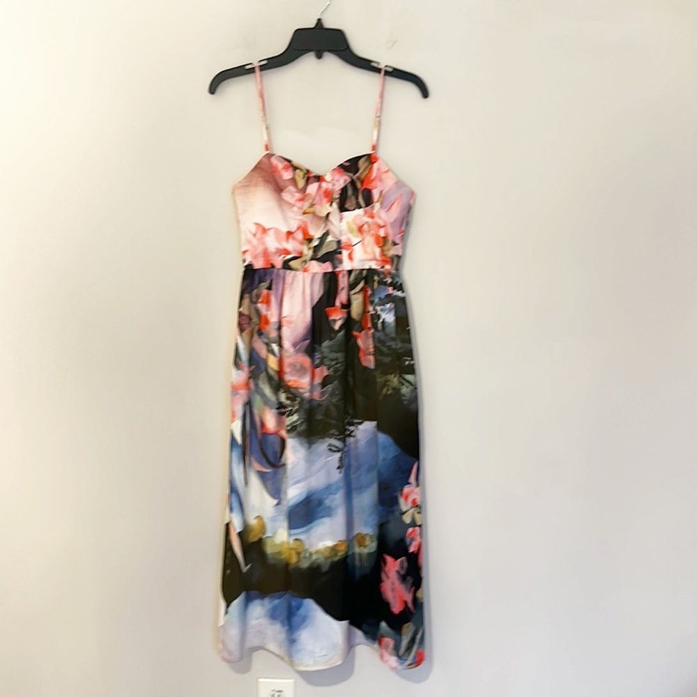 Anthropologie x Corey Lynn Carter Daybreak floral midi dress women size 2 - Picture 5 of 11
